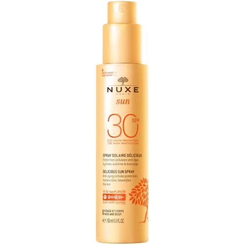 Nuxe Delicious Sun High Protection Face & Body Spray Spf30 Αντηλιακό Γαλάκτωμα Ελαφριάς Υφής, Υψηλής Προστασίας για Πρόσωπο & Σώμα 150ml
